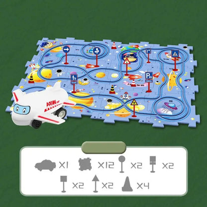 PuzzleRacers: Kinder Edukatives Rennauto Spielset
