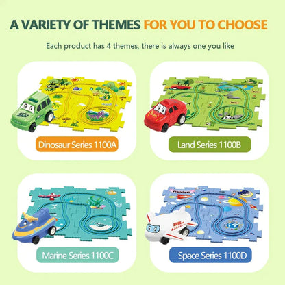 PuzzleRacers: Kinder Edukatives Rennauto Spielset