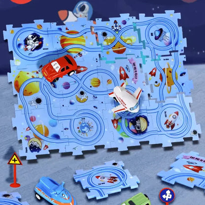 PuzzleRacers: Kinder Edukatives Rennauto Spielset