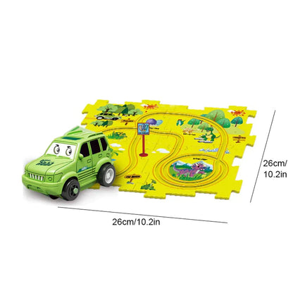 PuzzleRacers: Kinder Edukatives Rennauto Spielset