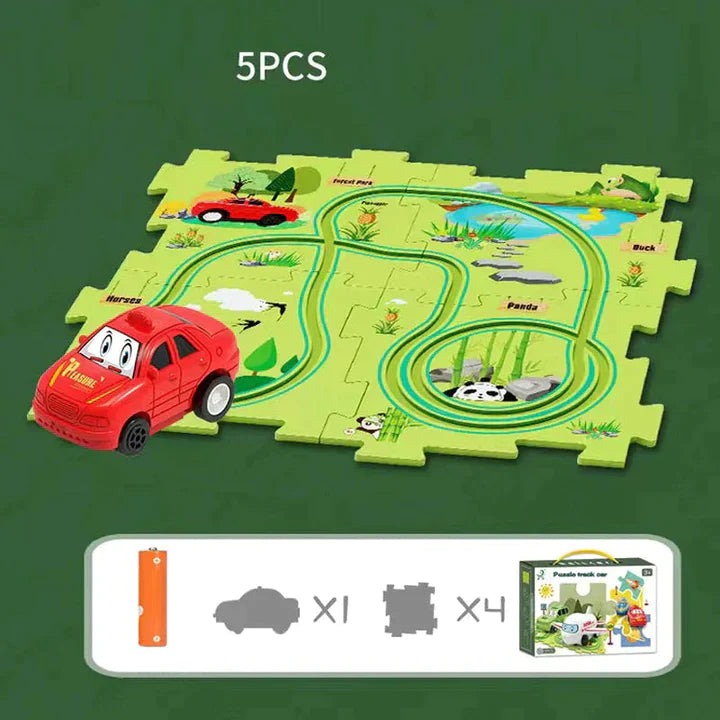 PuzzleRacers: Kinder Edukatives Rennauto Spielset