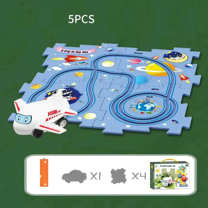 PuzzleRacers: Kinder Edukatives Rennauto Spielset