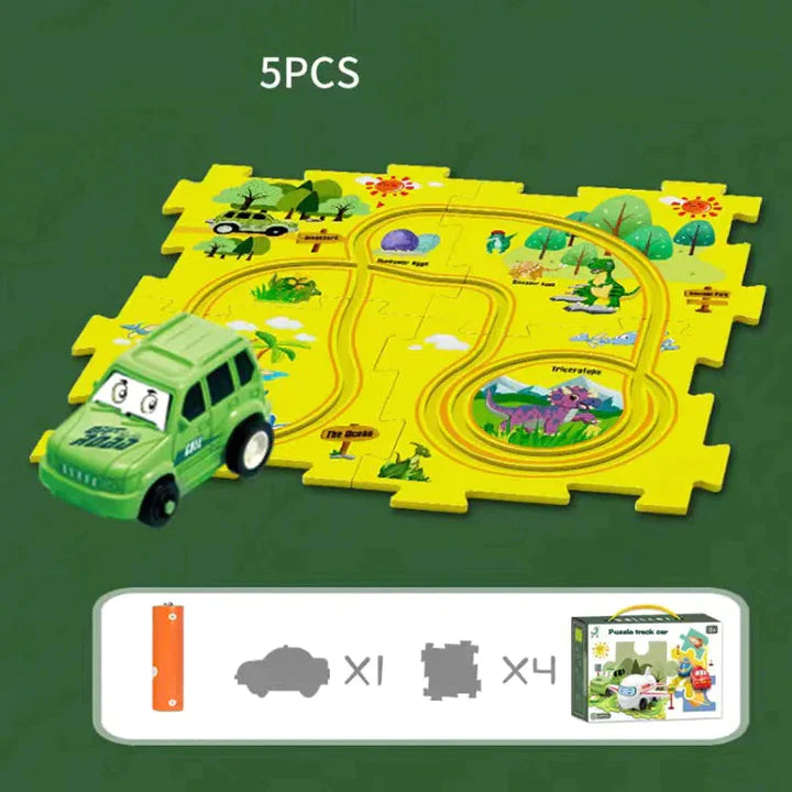 PuzzleRacers: Kinder Edukatives Rennauto Spielset