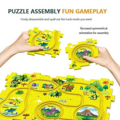 PuzzleRacers: Kinder Edukatives Rennauto Spielset