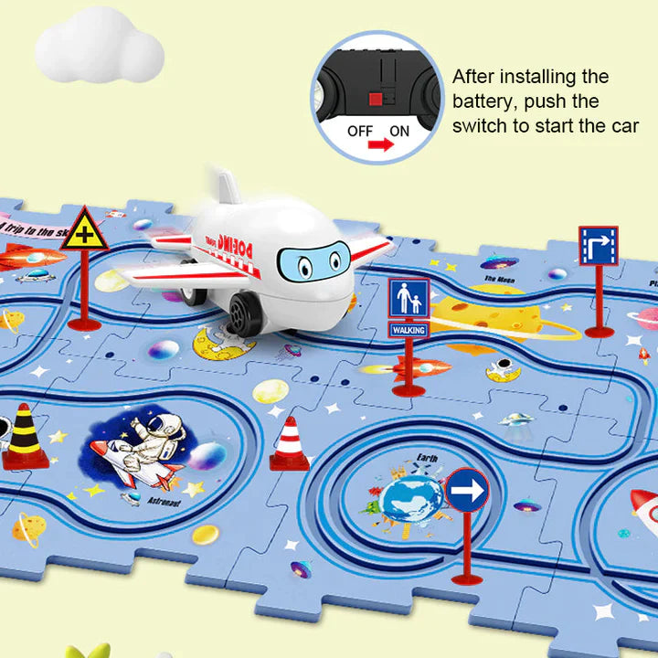 PuzzleRacers: Kinder Edukatives Rennauto Spielset