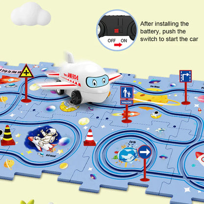 PuzzleRacers: Kinder Edukatives Rennauto Spielset