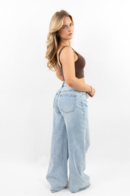 Rope-Waist Loose Fit Jeans – Lässiger Style