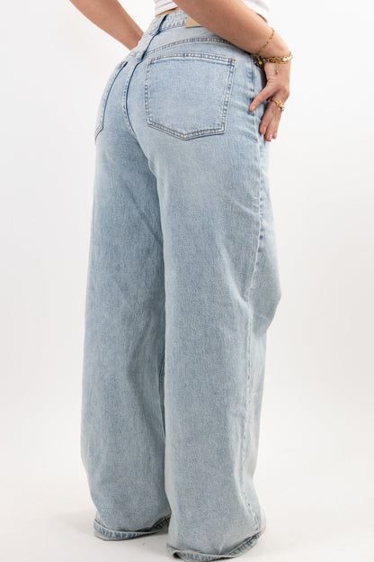 Rope-Waist Loose Fit Jeans – Lässiger Style