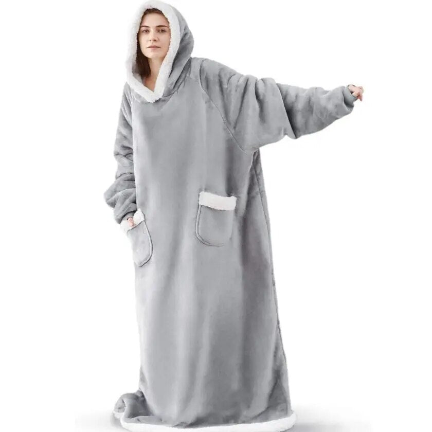 Extra langer übergroßer Decken-Hoodie für Unisex