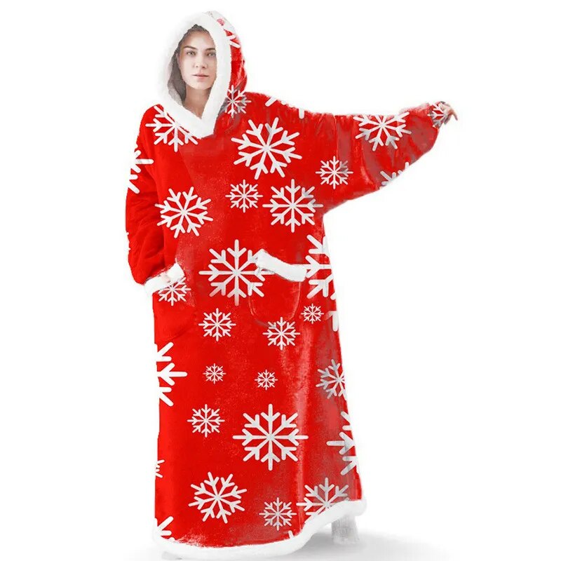 Extra langer übergroßer Decken-Hoodie für Unisex