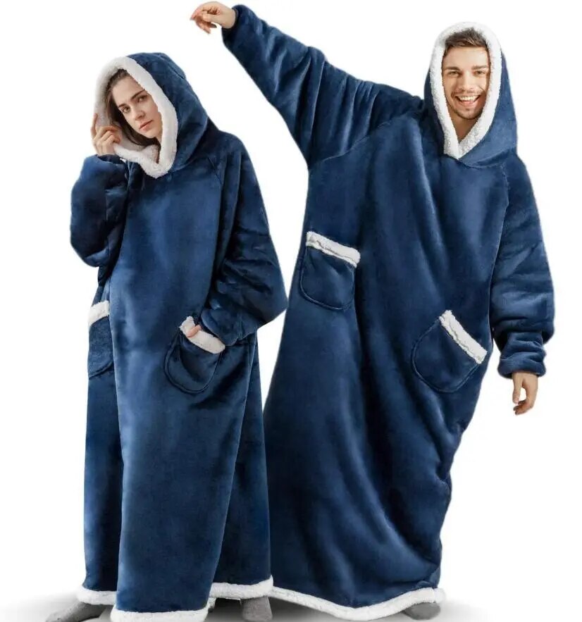 Extra langer übergroßer Decken-Hoodie für Unisex