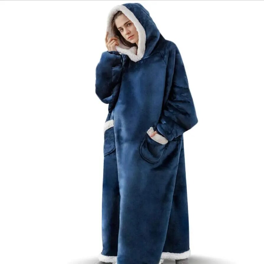 Extra langer übergroßer Decken-Hoodie für Unisex