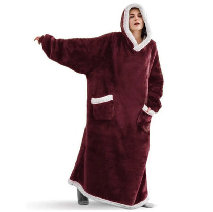 Extra langer übergroßer Decken-Hoodie für Unisex