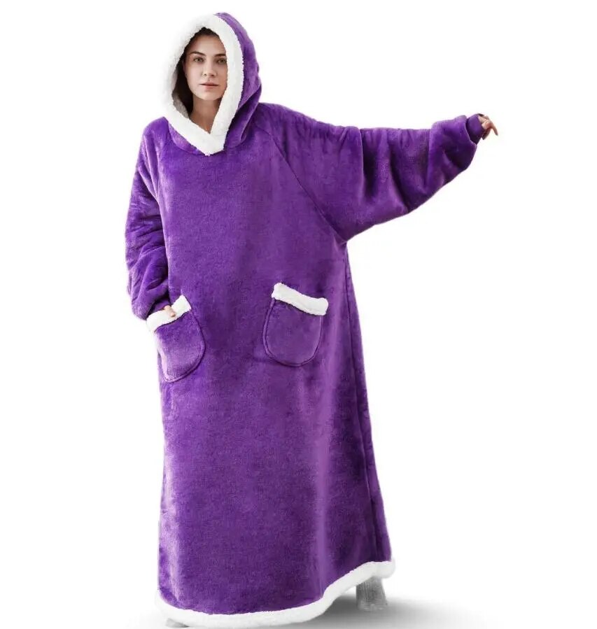 Extra langer übergroßer Decken-Hoodie für Unisex