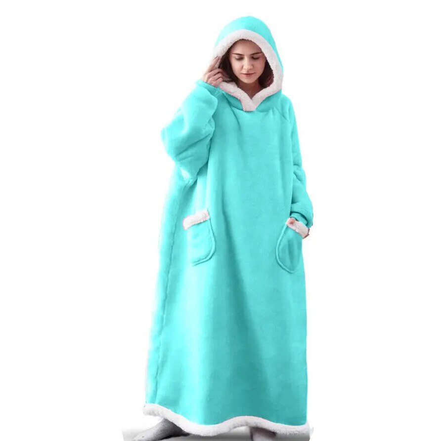 Extra langer übergroßer Decken-Hoodie für Unisex