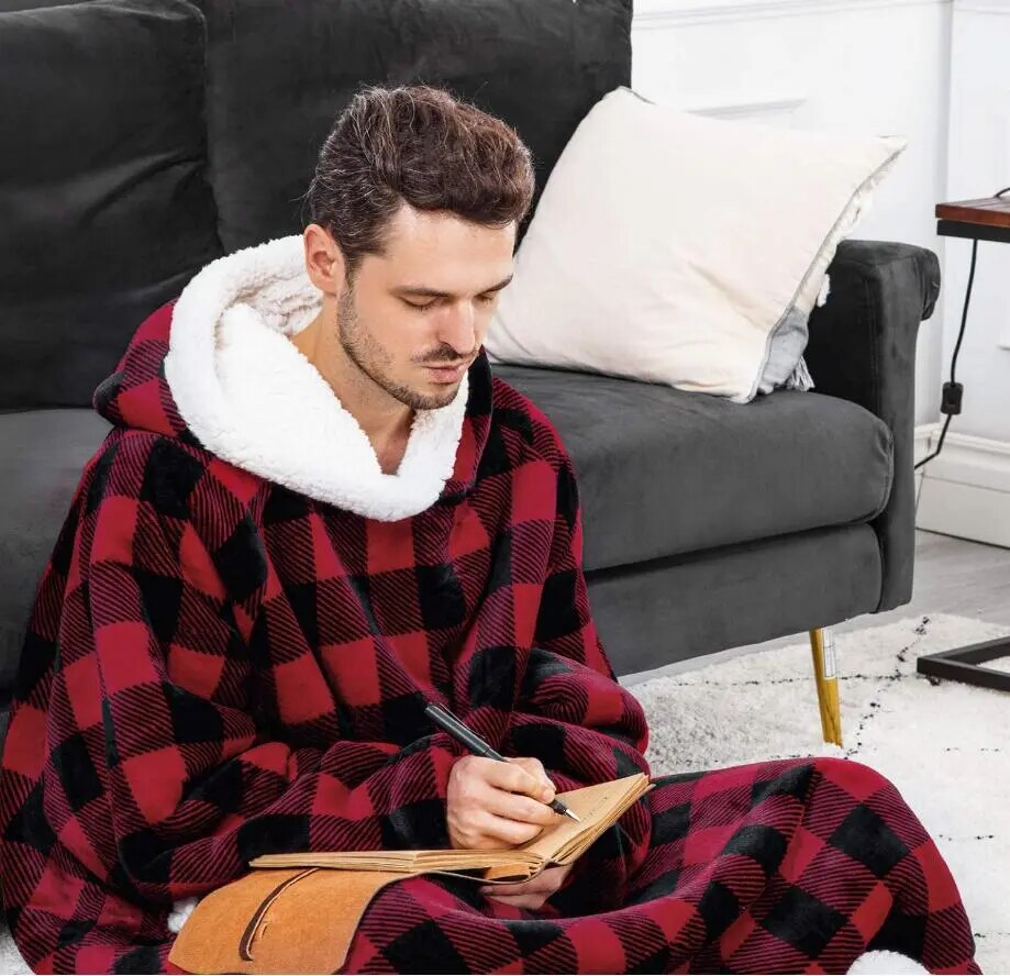 Extra langer übergroßer Decken-Hoodie für Unisex