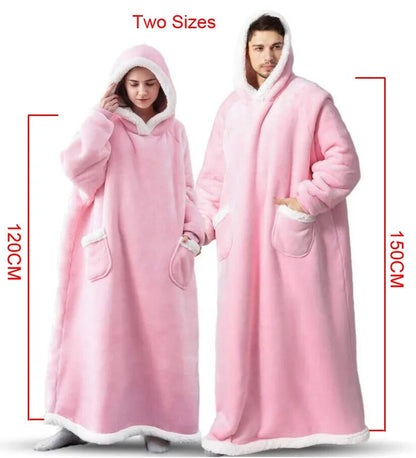 Extra langer übergroßer Decken-Hoodie für Unisex