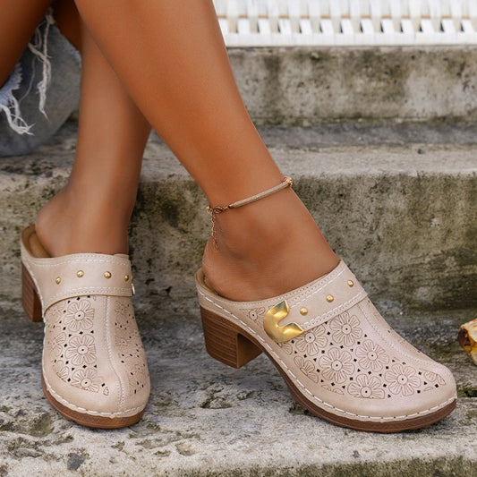 Elegante Sandalen mit modernem, klobigem Absatz