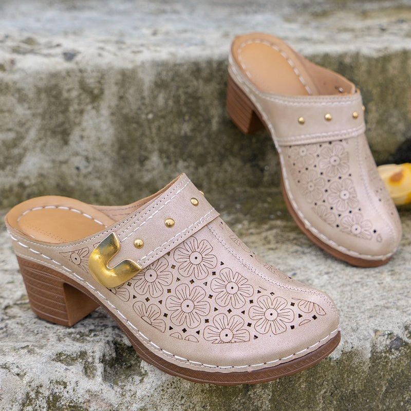 Elegante Sandalen mit modernem, klobigem Absatz